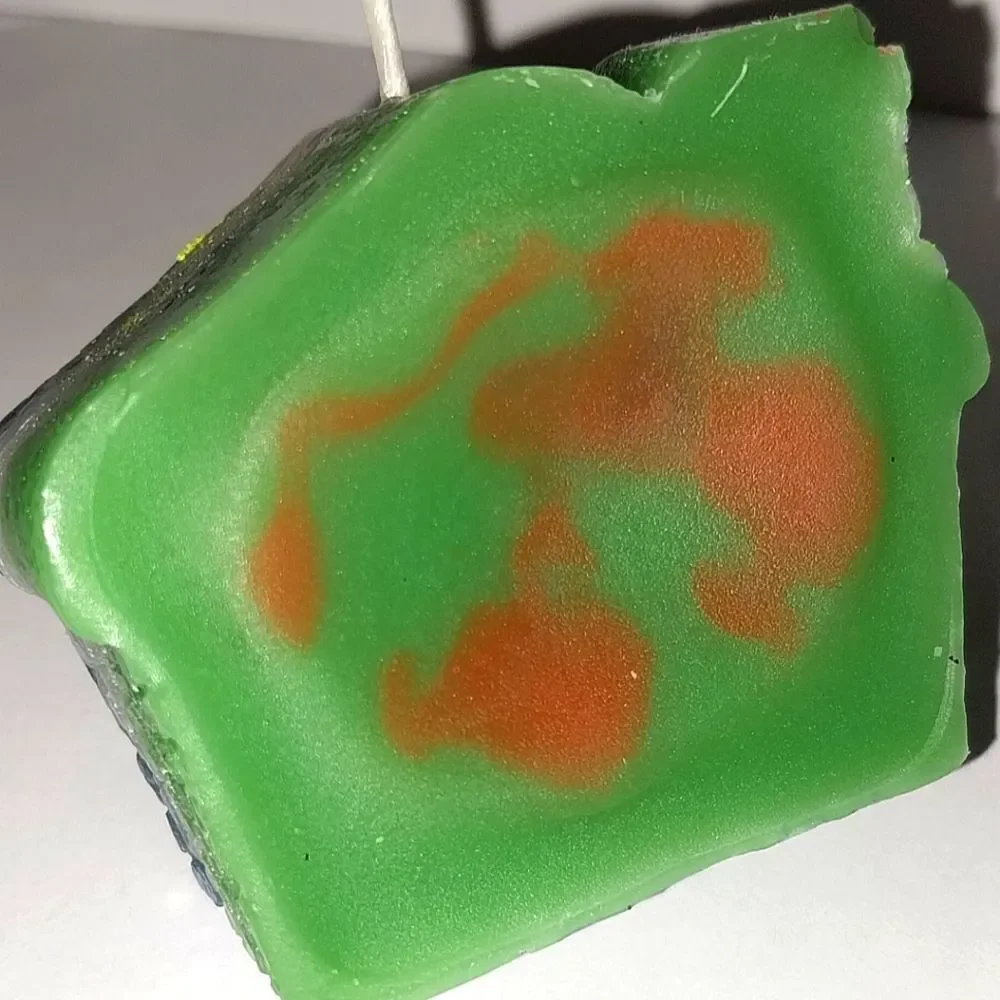 Hand crafted limited edition Gingerbread house candle